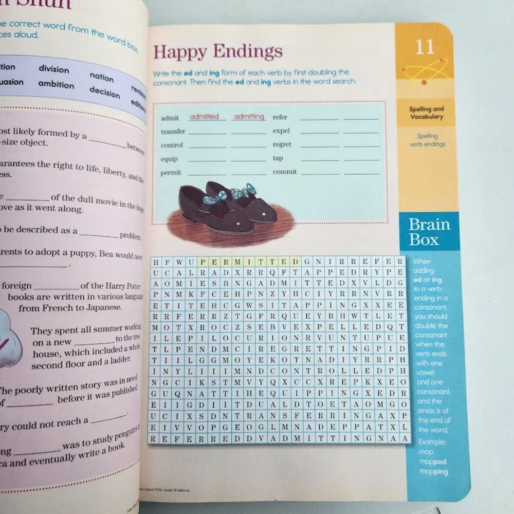 NEW Brain Quest Workbook Grade 5 Activity Book 5th 9780761182788 Workbook School